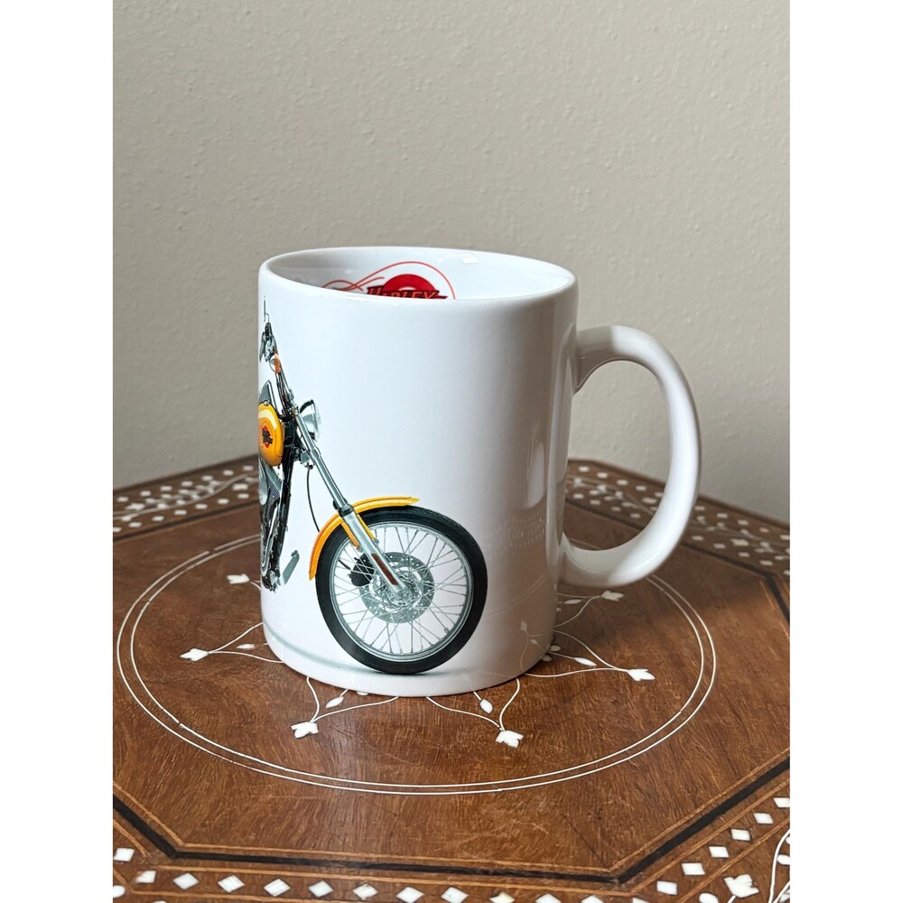 Vintage Harley Davidson Large Coffee Mug FXDWG Dyna Wide Glide 2000